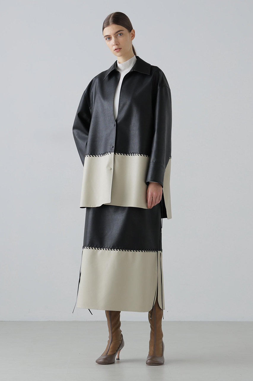 ADORE(アドーア)｜【予約販売】◇レースアップフェイクレザースカート