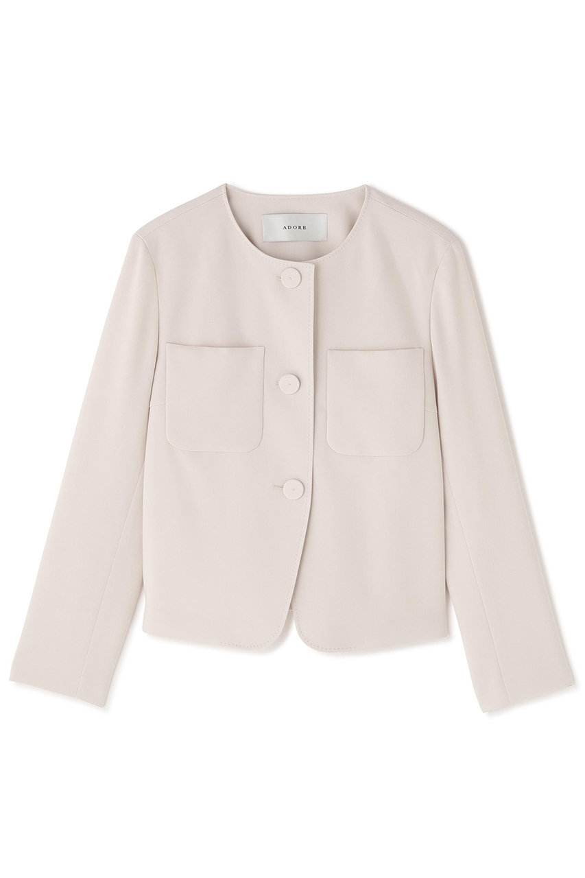 アドーア/ADOREの◆ストレッチジョーゼットジャケット(ベージュ/5316150103)