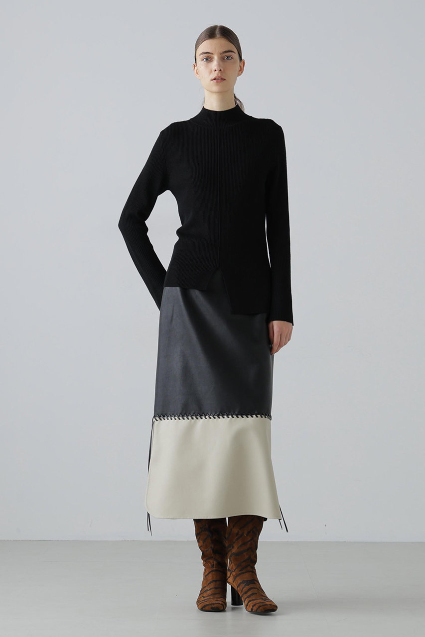 ADORE(アドーア)｜【予約販売】◇ダブルリブニット/ブラック の通販