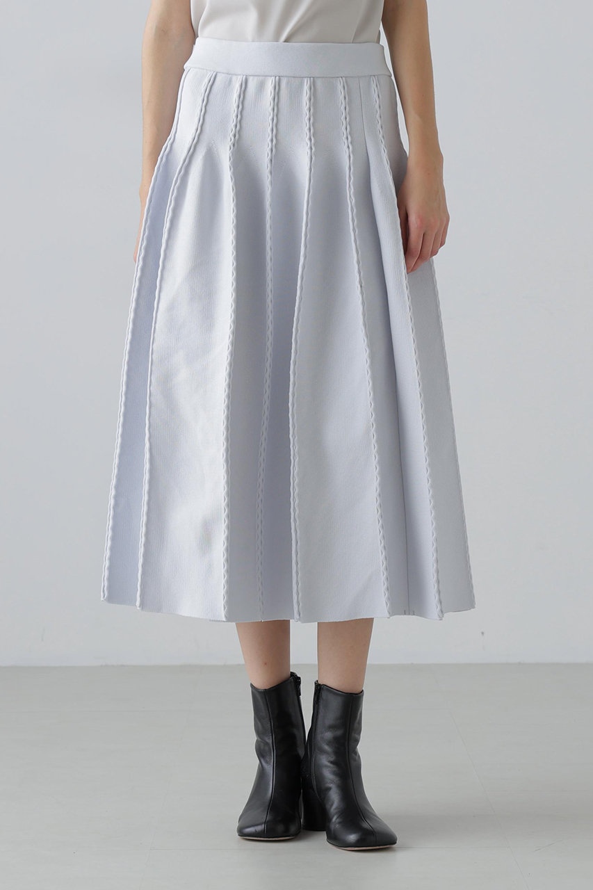 ADORE(アドーア)｜【予約販売】◇アルチザンニットスカート/ブルー の