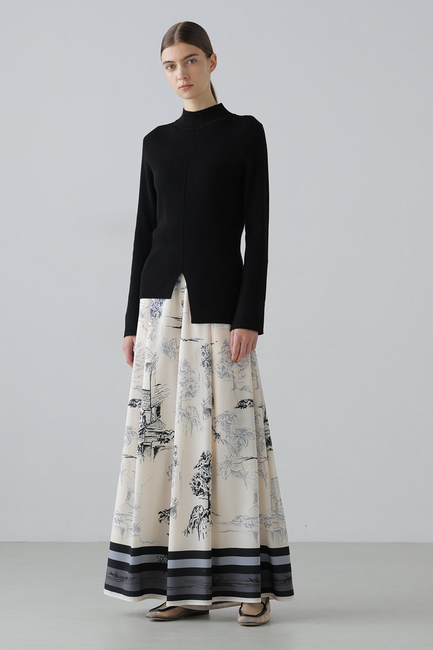 ADORE(アドーア)｜【予約販売】サウダージプリントパンツ/ブラック の