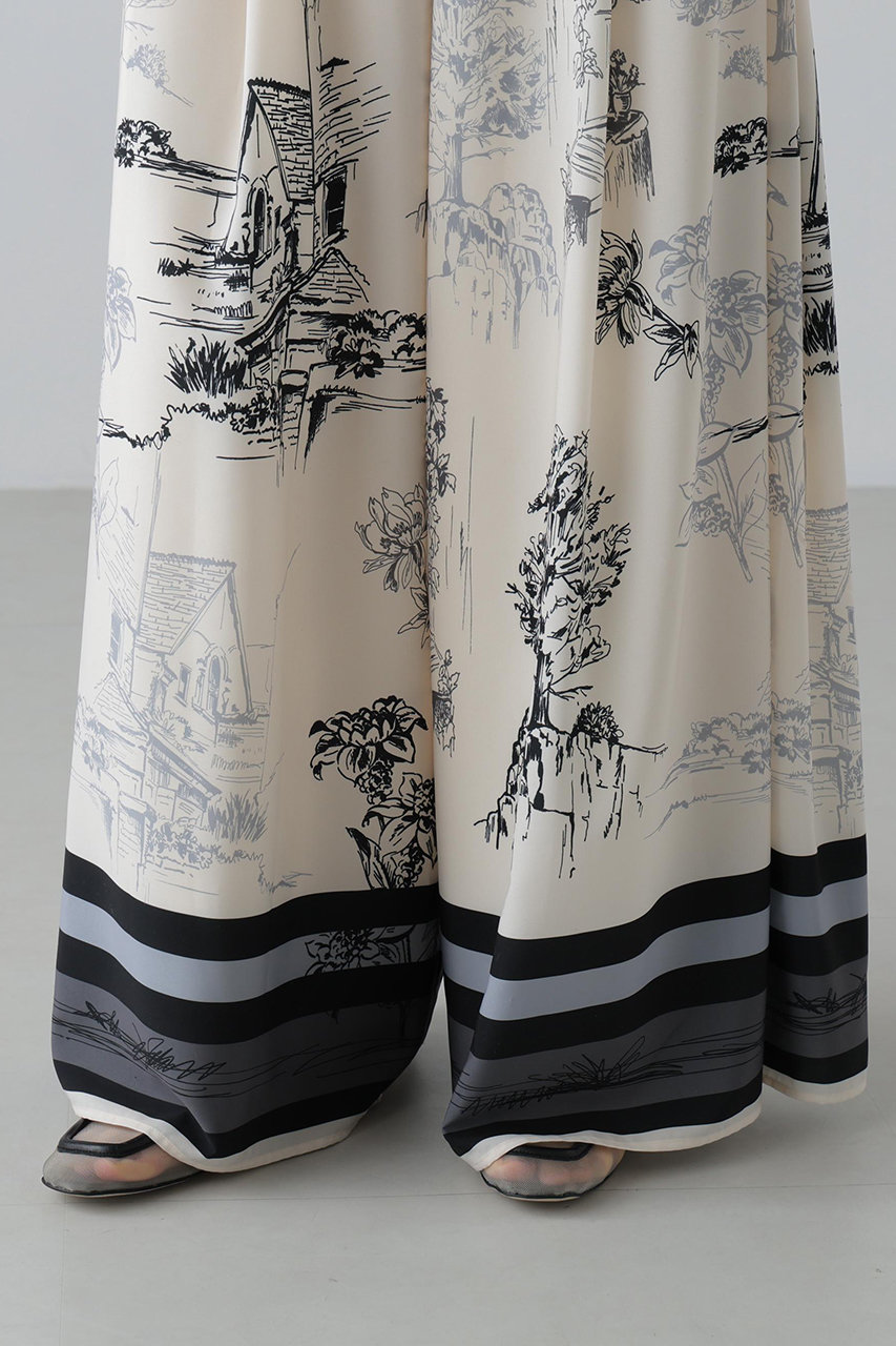 ADORE(アドーア)｜【予約販売】サウダージプリントパンツ/ブラック の