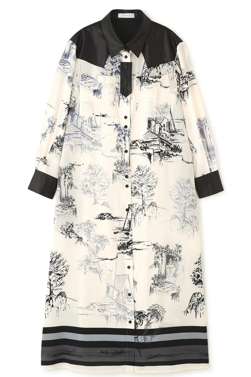 カラーオーバーレイプリントワンピース | ADORE（アドーア） ｜【公式