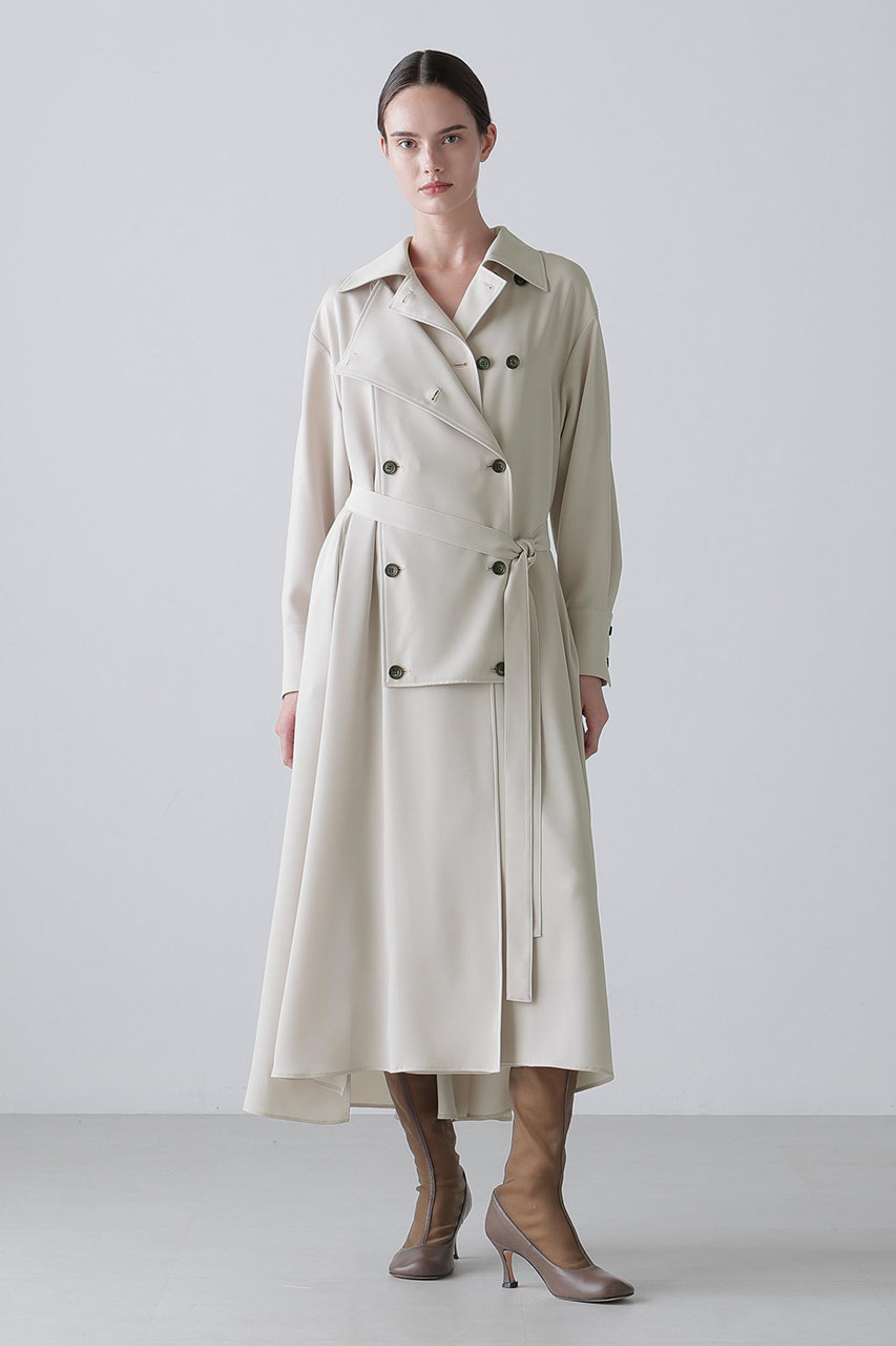 ADORE(アドーア)｜【予約販売】ドビークロスワンピース/ベージュ の