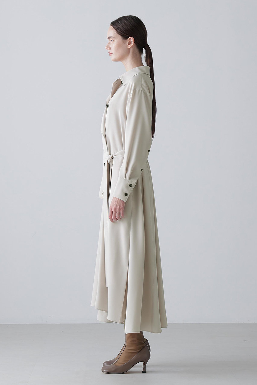 ADORE(アドーア)｜【予約販売】ドビークロスワンピース/ベージュ の