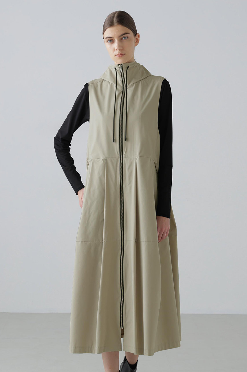 ADORE　アドーア　ロングワンピース　リブニット　スリット　ベージュ　38 ADORE(アドーア)｜【予約販売】2WAYタイプライターワンピース