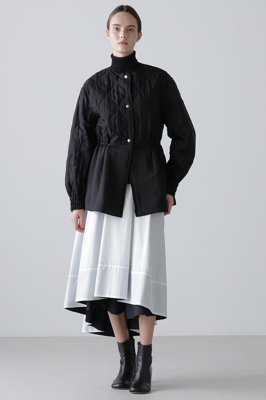 ADORE(アドーア)｜シアーキルティングコート/ブラック の通販