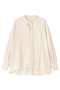 バックサテンジョーゼットブラウス アドーア/ADORE ホワイト
