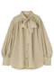 ドライタッチツイルブラウス アドーア/ADORE ベージュ