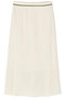 バックサテンジョーゼットスカート アドーア/ADORE ホワイト