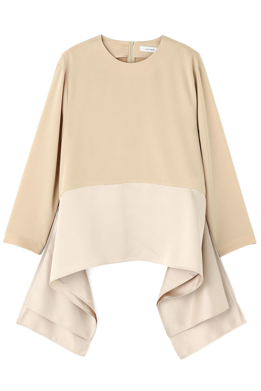 アドーア/ADOREのドライタッチツイルブラウス(ベージュ/5316110208)