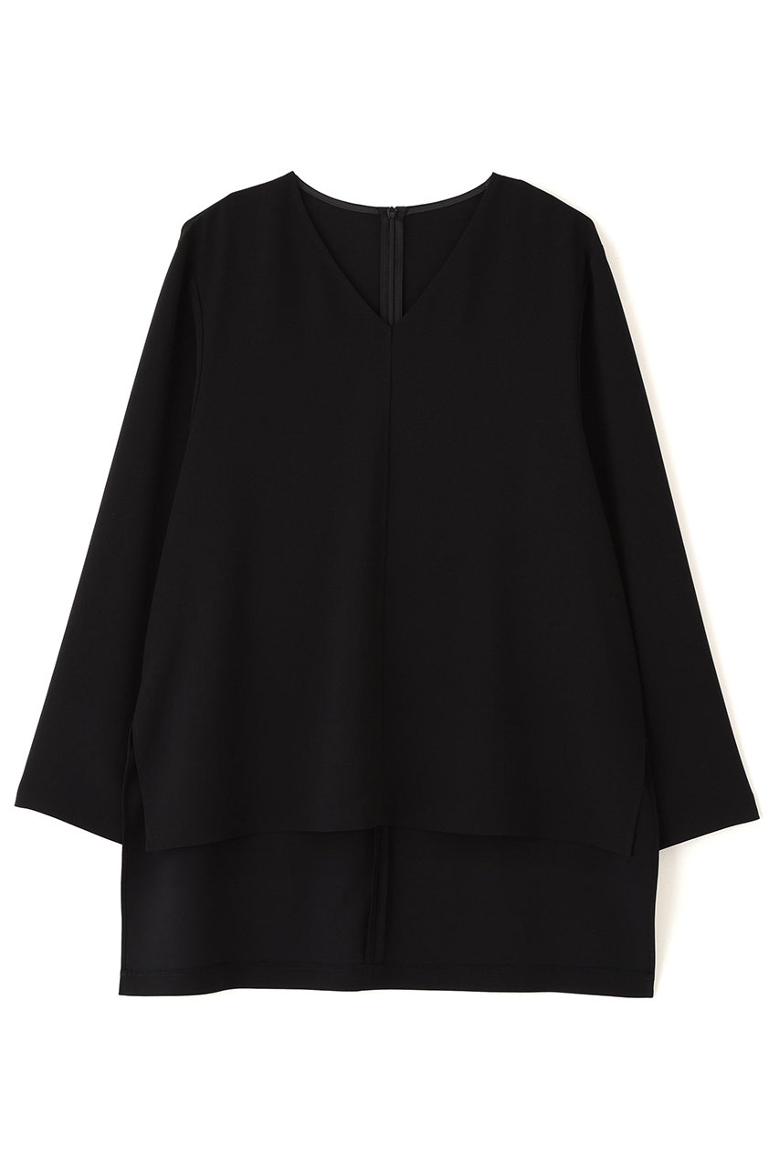 アドーア/ADOREの【予約販売】バックサテンジョーゼットＶネック(ブラック/5316110229)