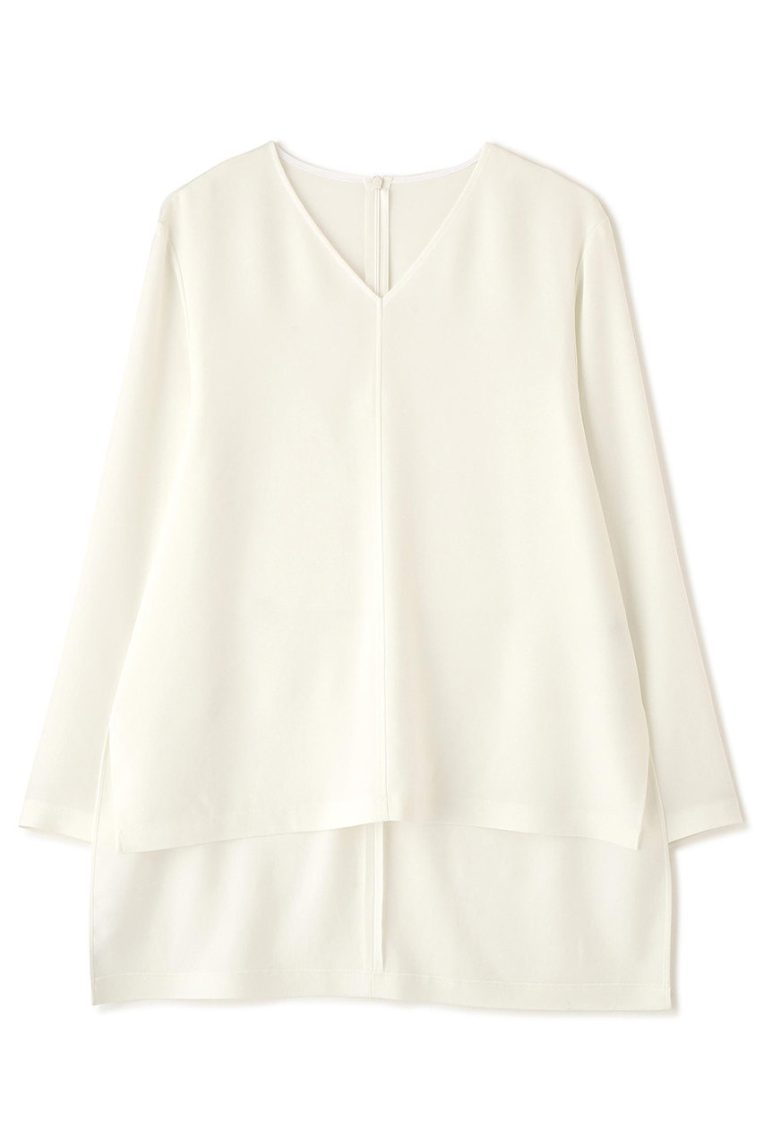 アドーア/ADOREの【予約販売】バックサテンジョーゼットＶネック(ホワイト/5316110229)