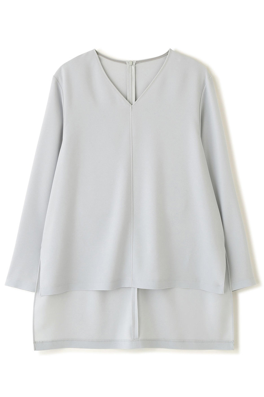 アドーア/ADOREの【予約販売】バックサテンジョーゼットＶネック(ブルー/5316110229)