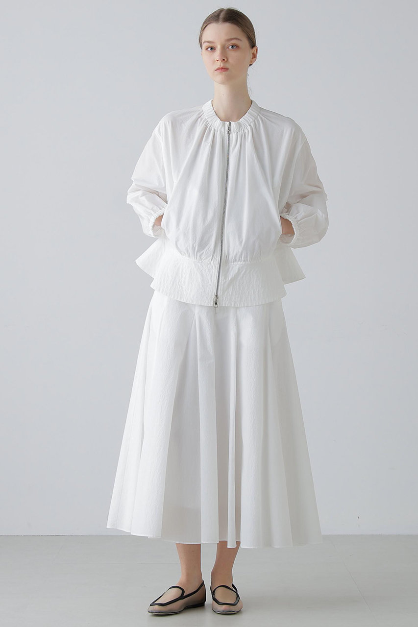 ADORE(アドーア)｜ペーパーライクナイロンスカート/ホワイト の通販