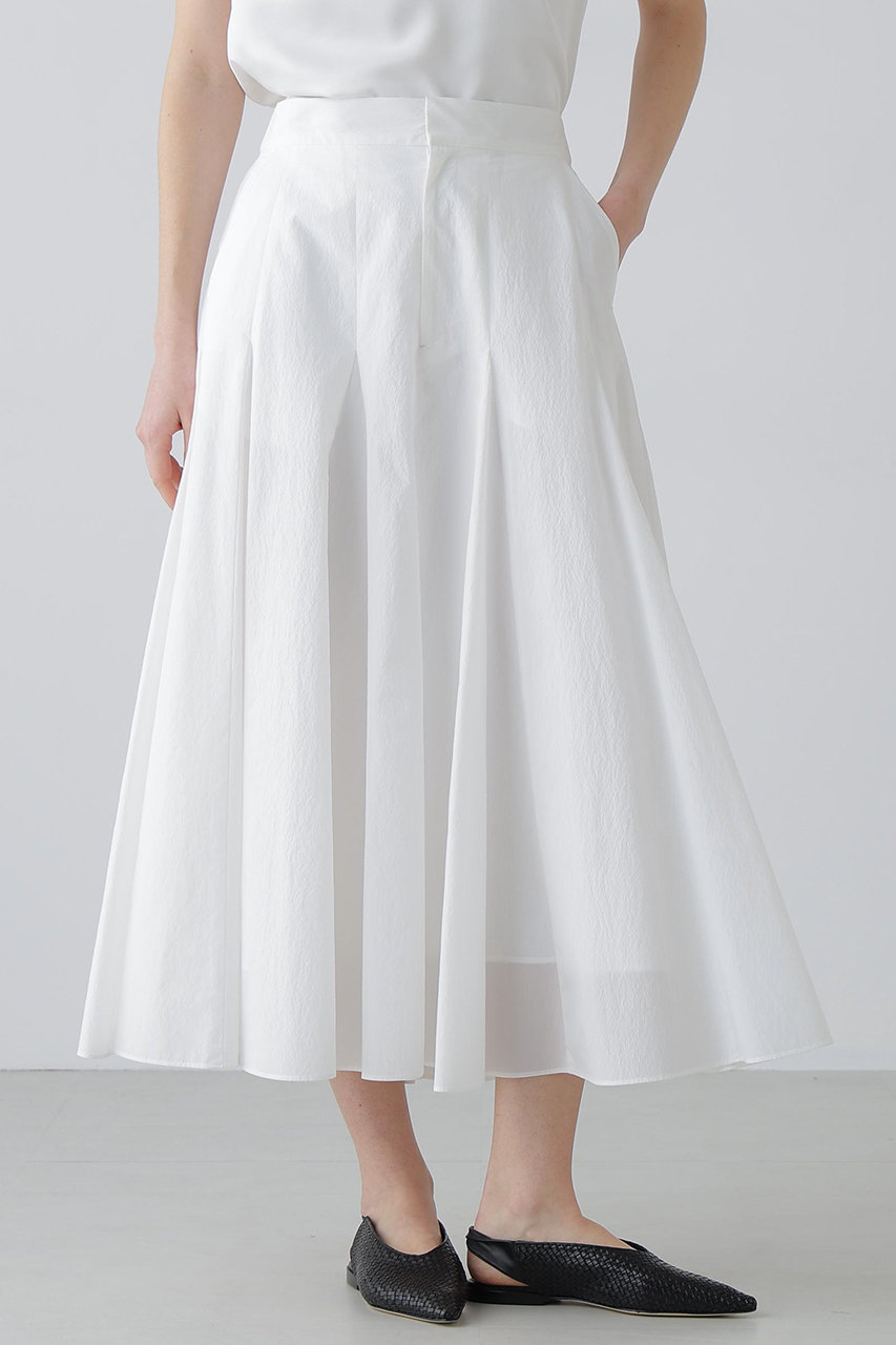 ADORE(アドーア)｜ペーパーライクナイロンスカート/ホワイト の通販