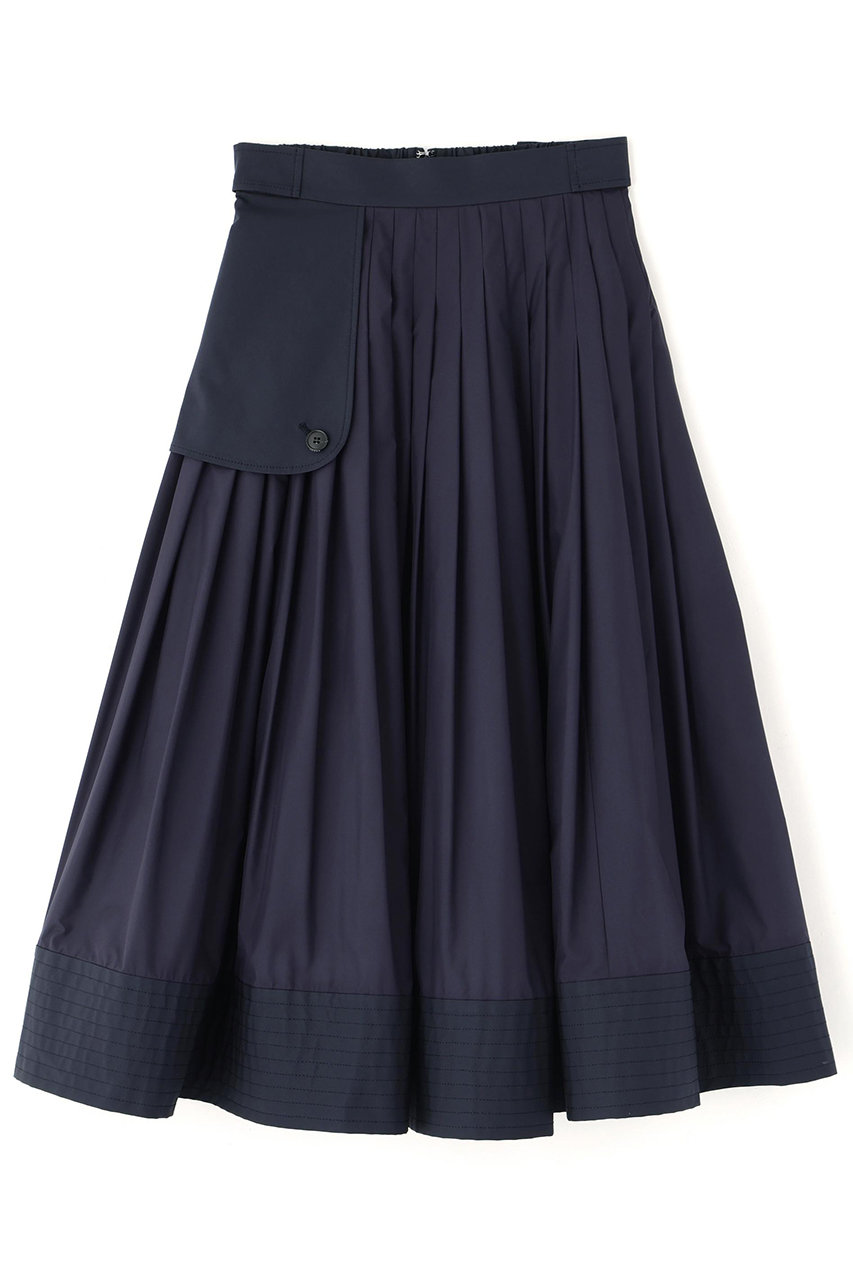 ADORE(アドーア)｜【予約販売】パウダータフタスカート/ネイビー の