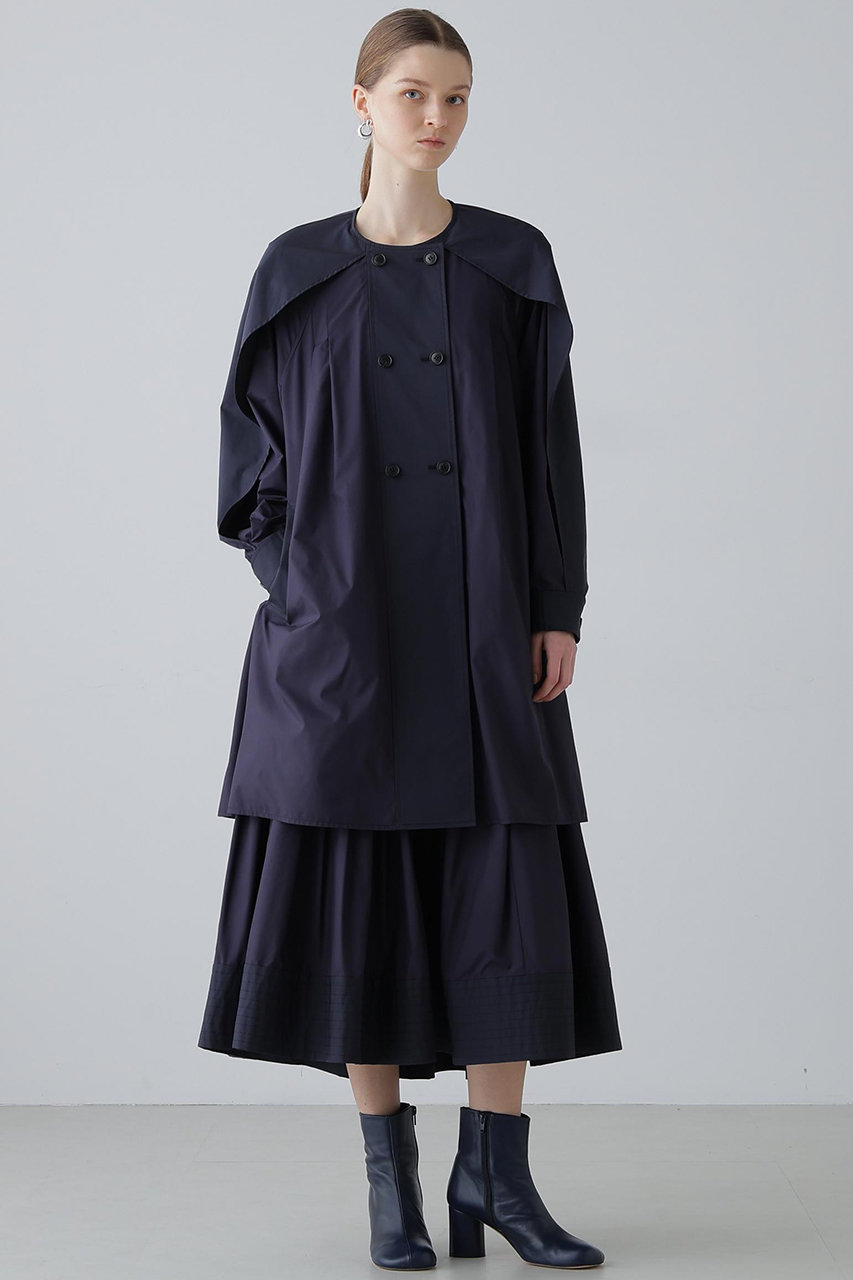 ADORE(アドーア)｜【予約販売】パウダータフタスカート/ネイビー の