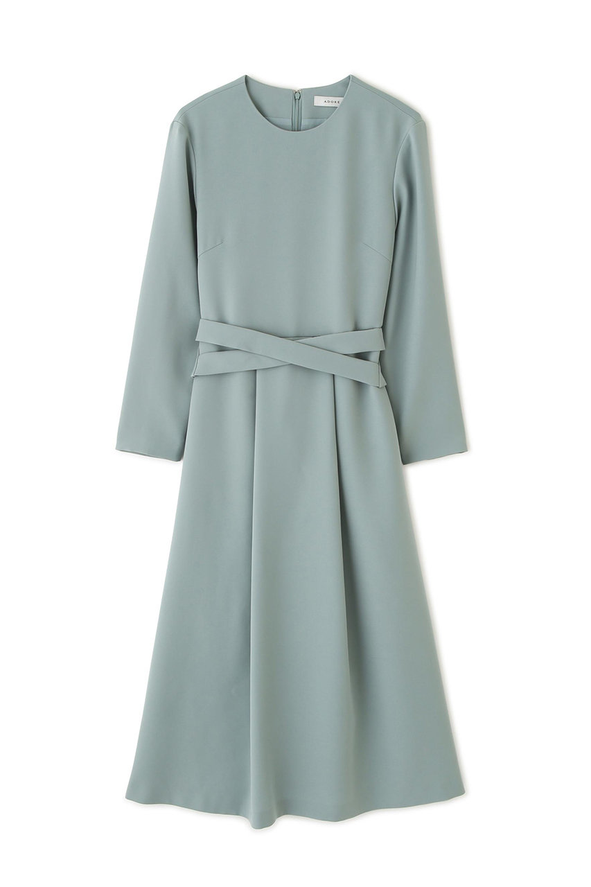 アドーア/ADOREの【予約販売】パウダリーダブルサテンワンピース(グリーン/5316140214)
