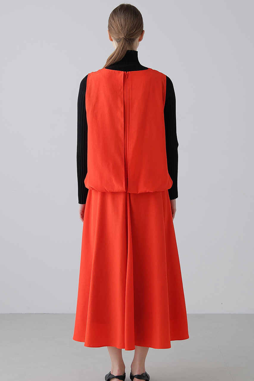 ADORE(アドーア)｜【予約販売】シルキークロスワンピース/オレンジ の