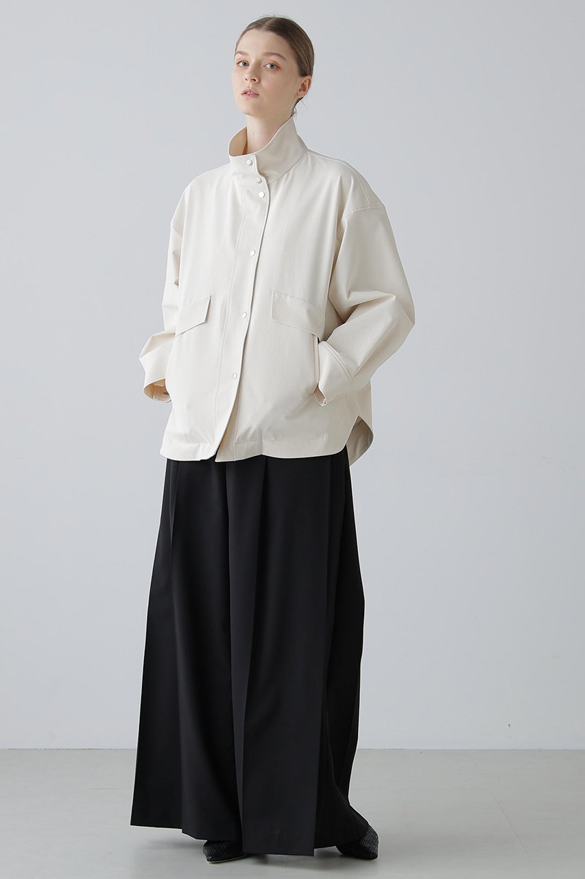 【未使用】Adore アドーア　ノーカラージャケット　白 ADORE(アドーア)｜【予約販売】ペーパーライクストレッチジャケット