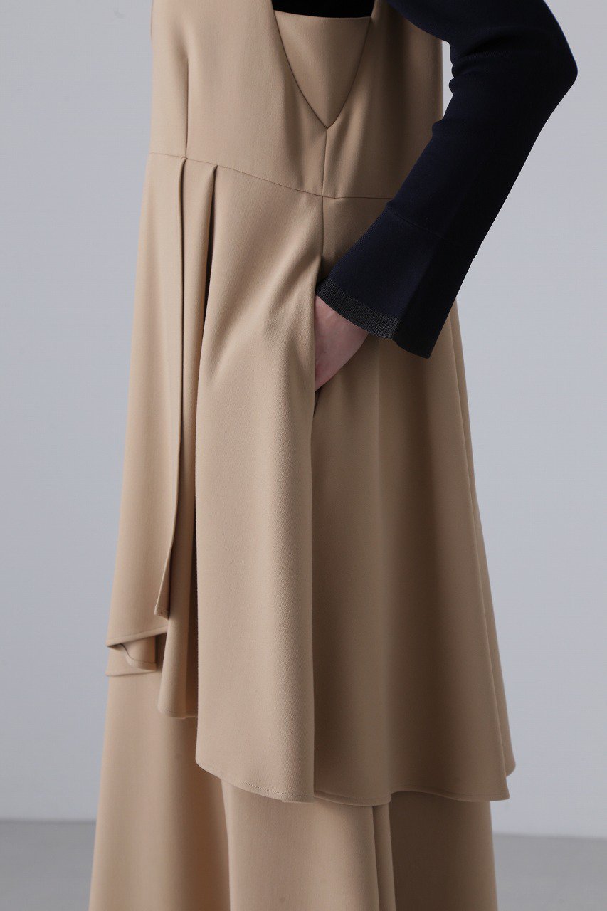 ADORE ライトダブルクロスワンピース 完売品 22AW ベージュ 【公式通販】