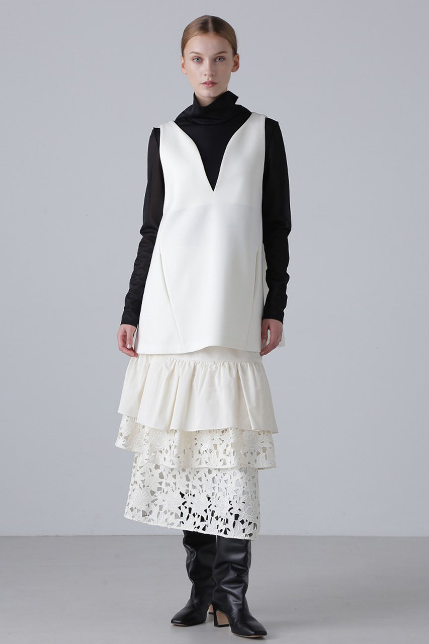 ADORE(アドーア)｜スキューバージャージーカットソー/ホワイト の通販