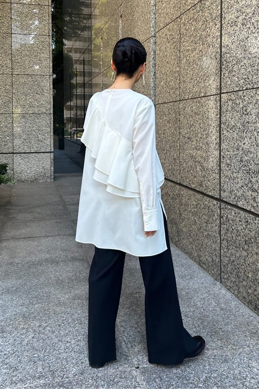 ADORE(アドーア)｜◇ハイツイストトロピカルブラウス/ホワイト の通販