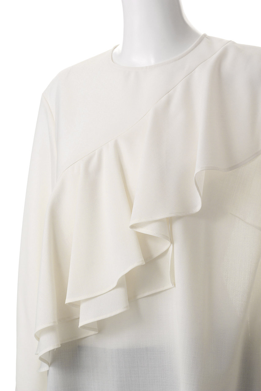 ADORE(アドーア)｜◇ハイツイストトロピカルブラウス/ホワイト の通販