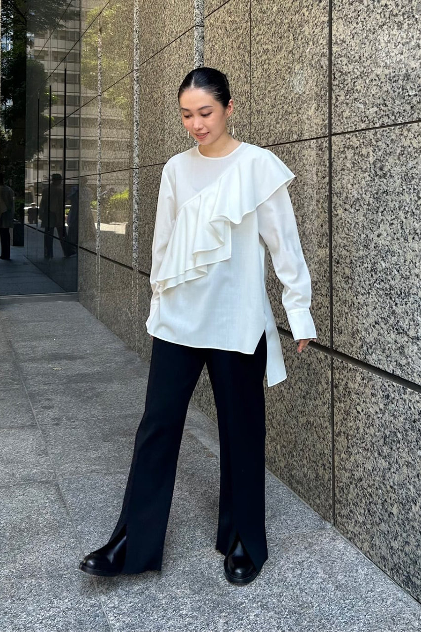 adore ハイツイストトロピカルブラウス　グレー アドーア ADORE ハイツイストトロピカルブラウス （グレー