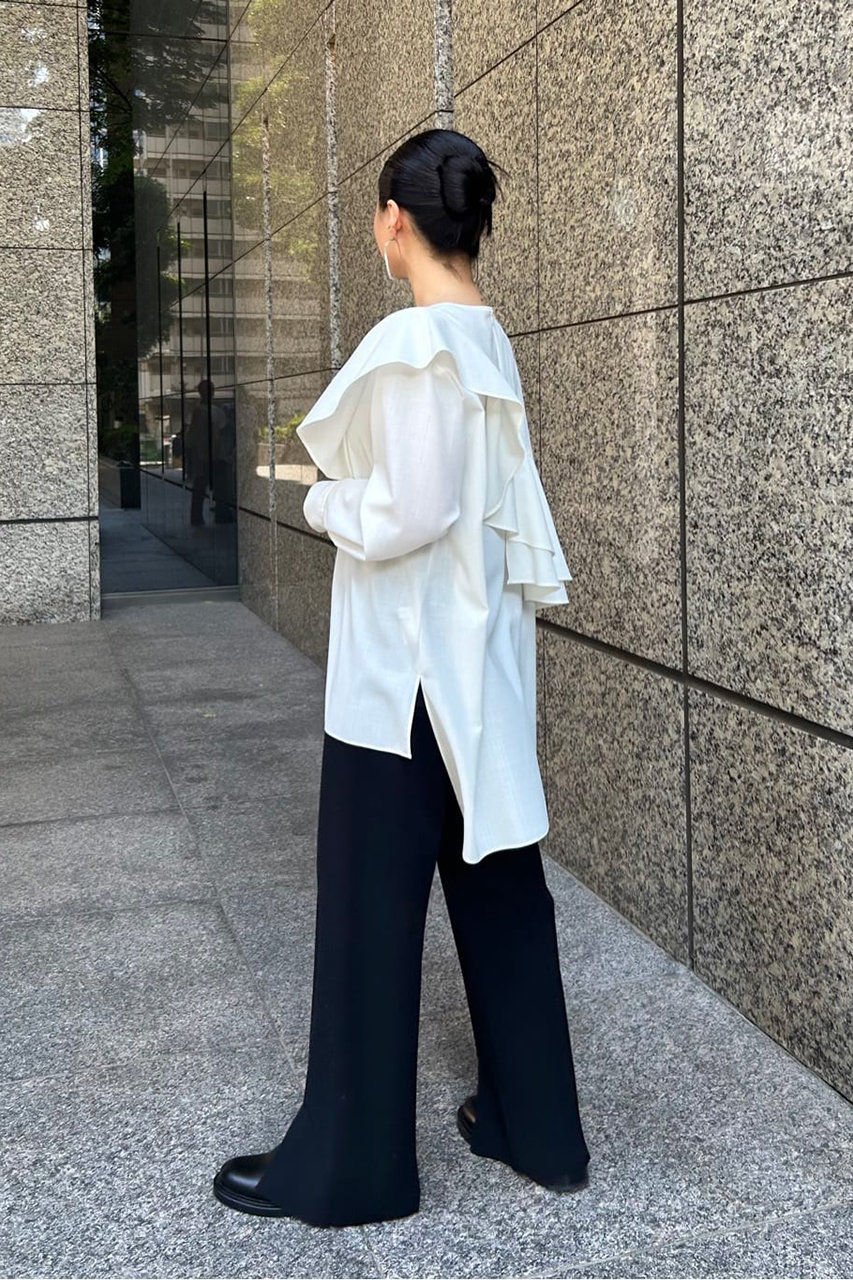 ADORE(アドーア)｜◇ハイツイストトロピカルブラウス/ホワイト の通販