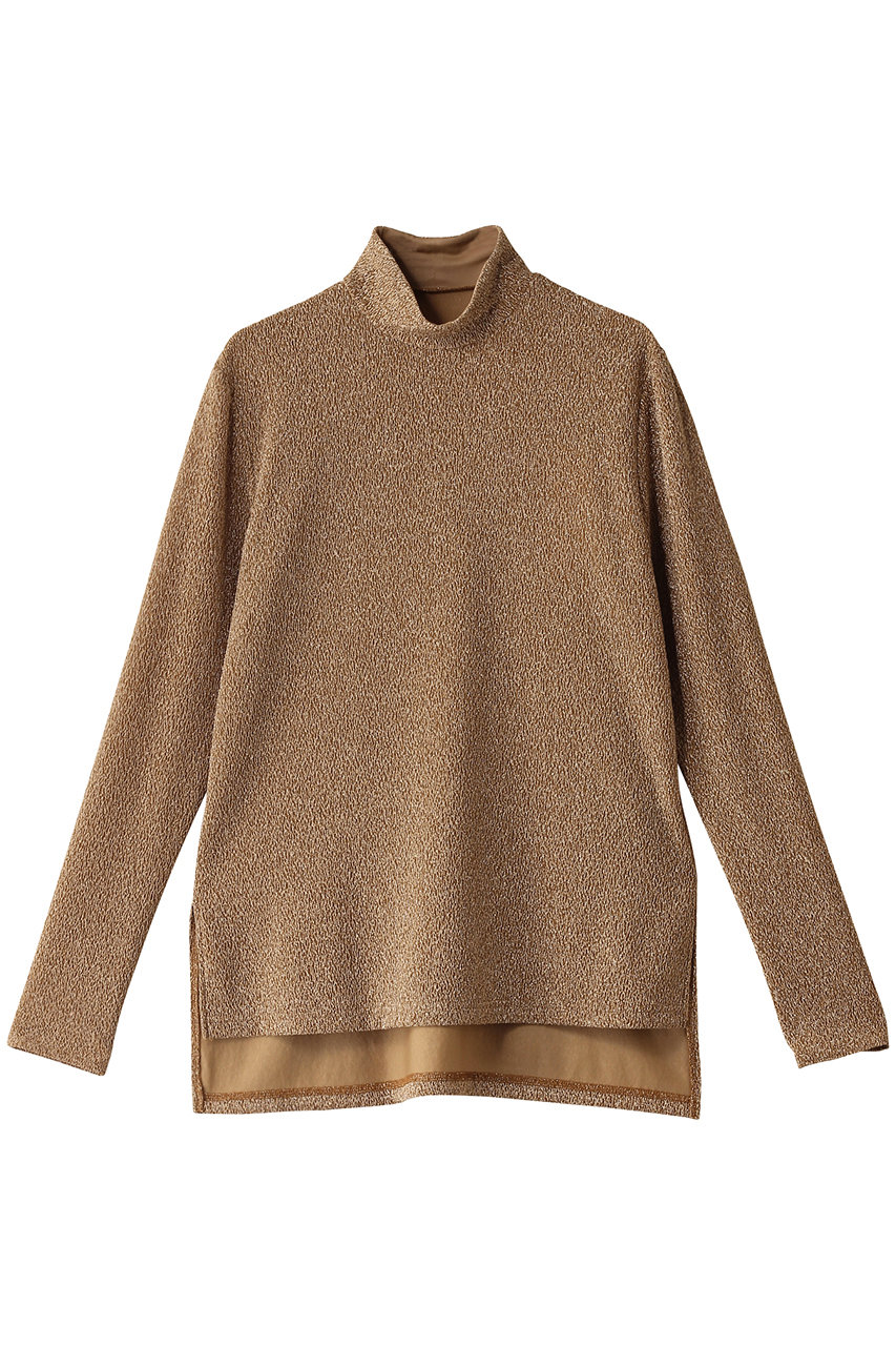 ADORE シャイニーニットジャガードハイネックカットソー (ゴールド, 38) アドーア ELLE SHOP ADORE シャイニーニットジャガードハイネックカットソー (ゴールド, 38) アドーア ELLE SHOP