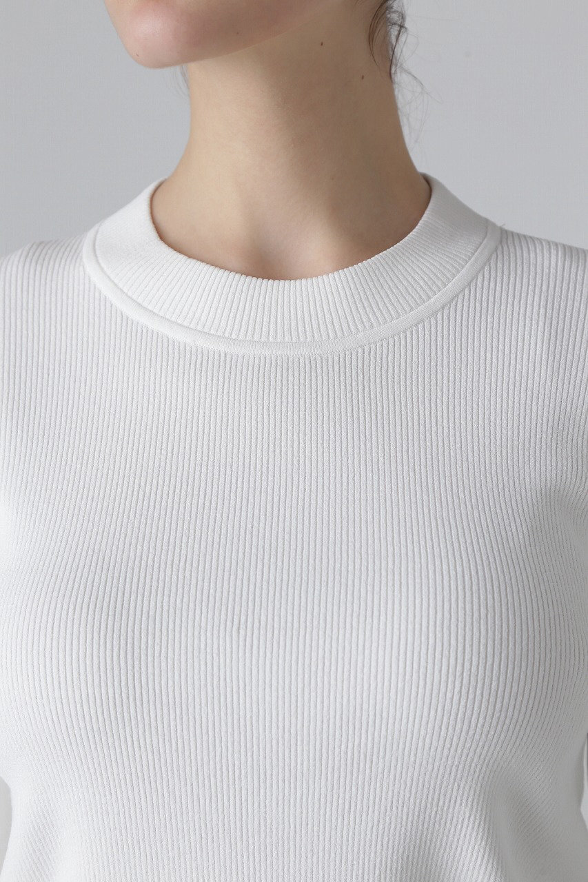 ADORE(アドーア)｜◇ベーシックリブニット/ホワイト の通販｜ELLESHOP