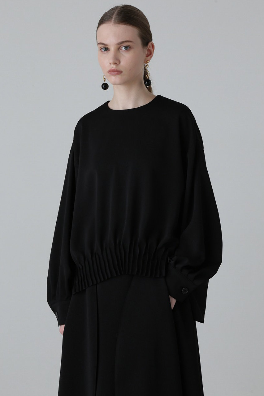 ADORE 　 ミドルジョーゼットブラウス ADORE(アドーア)｜ドライミドルジョーゼットブラウス/ブラック の通販