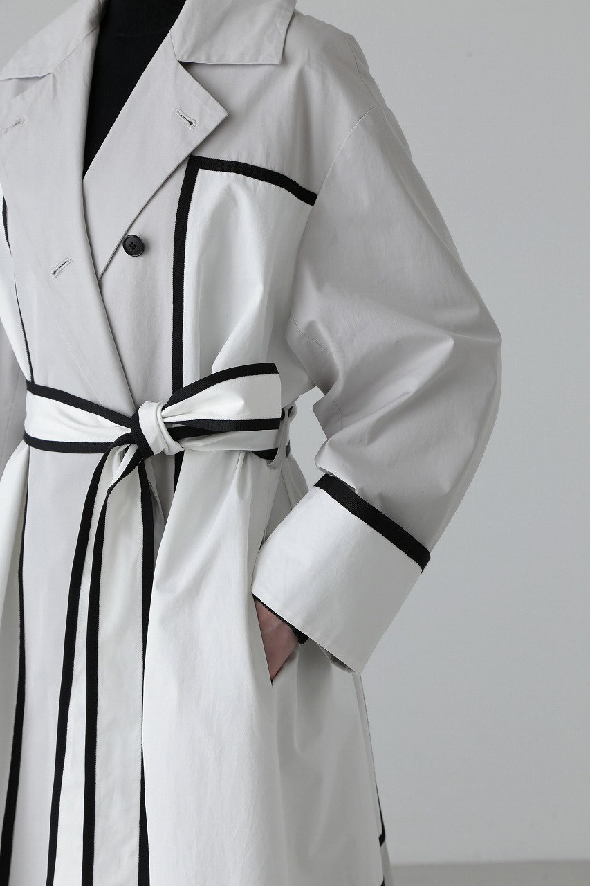 ADORE(アドーア)｜◇カラーブロックコート/グレー の通販｜ELLESHOP