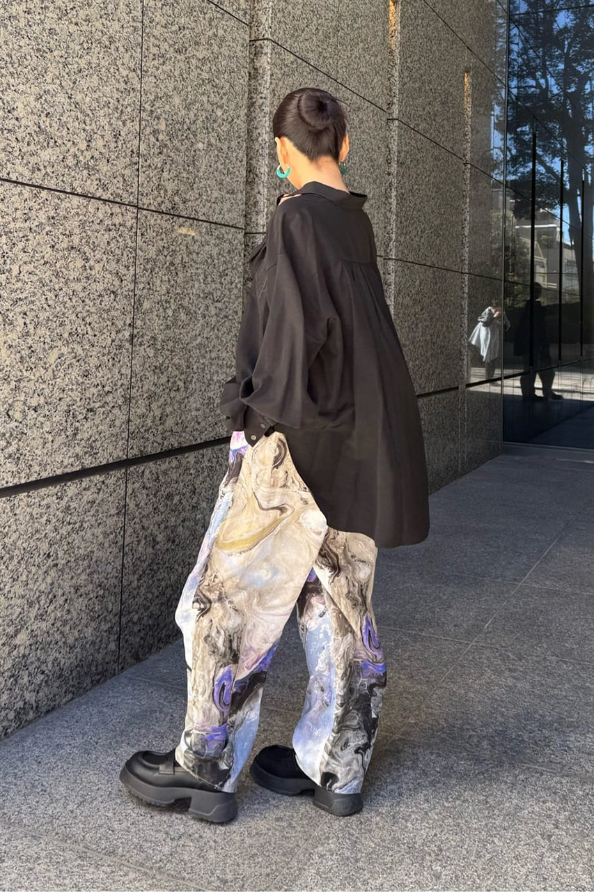 アドーア プリント　パンツ　ワイド　36 セール】 ブラッシュプリントパンツ （パンツ）｜ADORE
