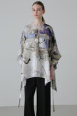 ◆マーブルプリントブラウス