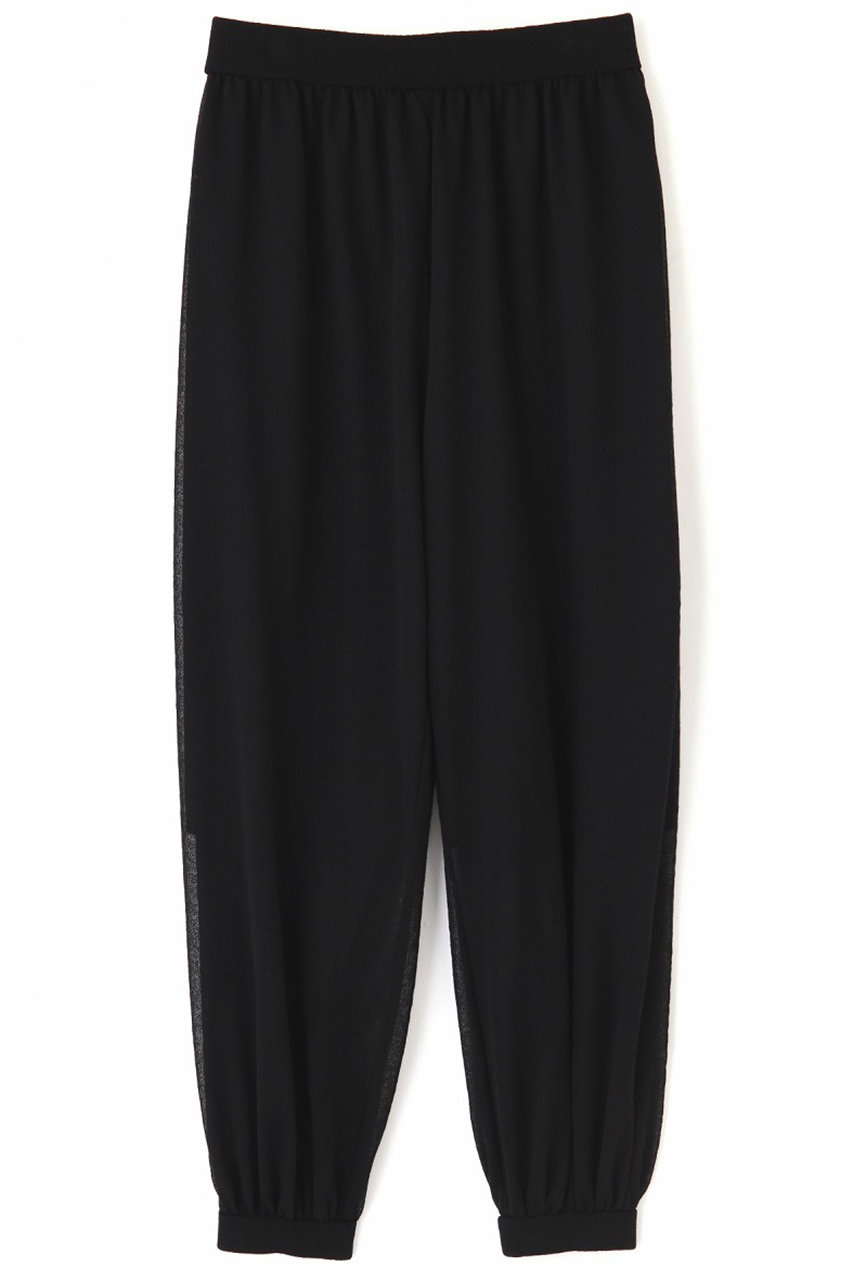 ADORE ドライタッチシアーニットパンツ (ブラック, 38) アドーア ELLE SHOP ADORE ドライタッチシアーニットパンツ (ブラック, 38) アドーア ELLE SHOP