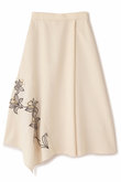 エンブロイダリーブッチャースカート