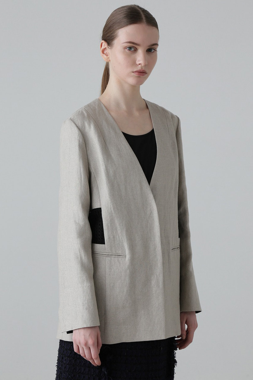ADORE メッシュウエストジャケット (ベージュ, 38) アドーア ELLE SHOP ADORE メッシュウエストジャケット (ベージュ, 38) アドーア ELLE SHOP