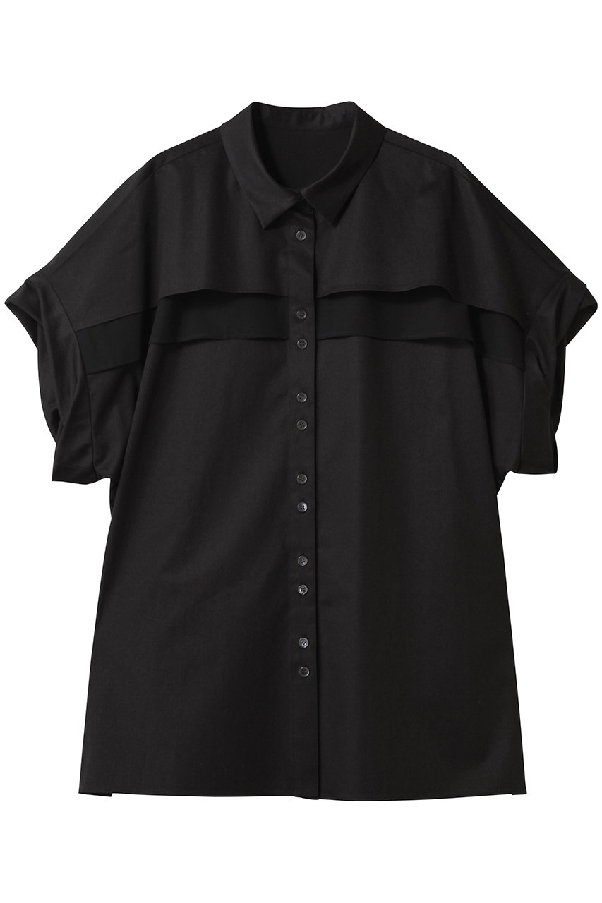 ADORE モダンコットンロールアップブラウス (ブラック, 38) アドーア ELLE SHOP ADORE モダンコットンロールアップブラウス (ブラック, 38) アドーア ELLE SHOP