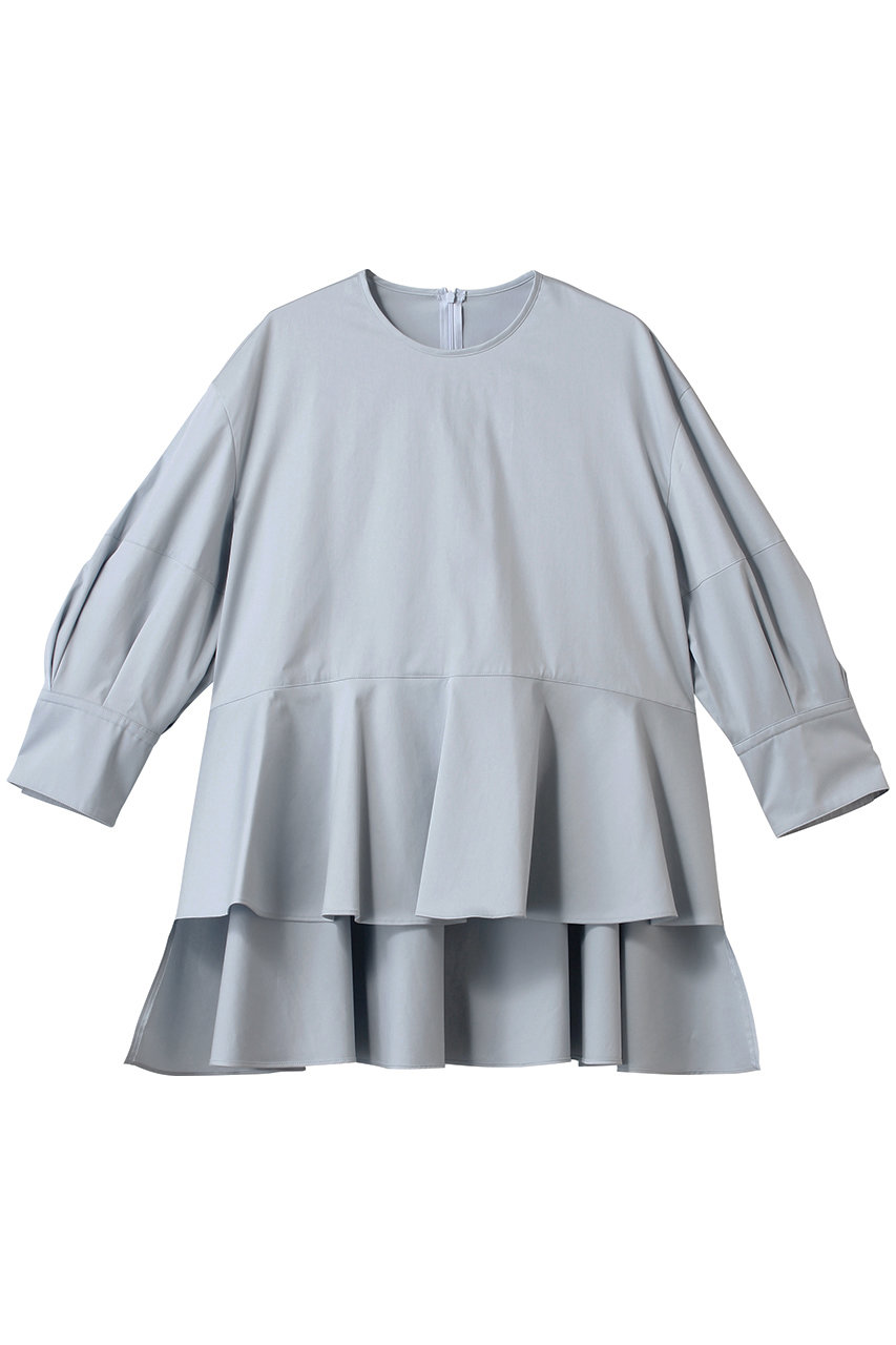 ADORE モダンコットンフレアブラウス (ブルー, 38) アドーア ELLE SHOP ADORE モダンコットンフレアブラウス (ブルー, 38) アドーア ELLE SHOP