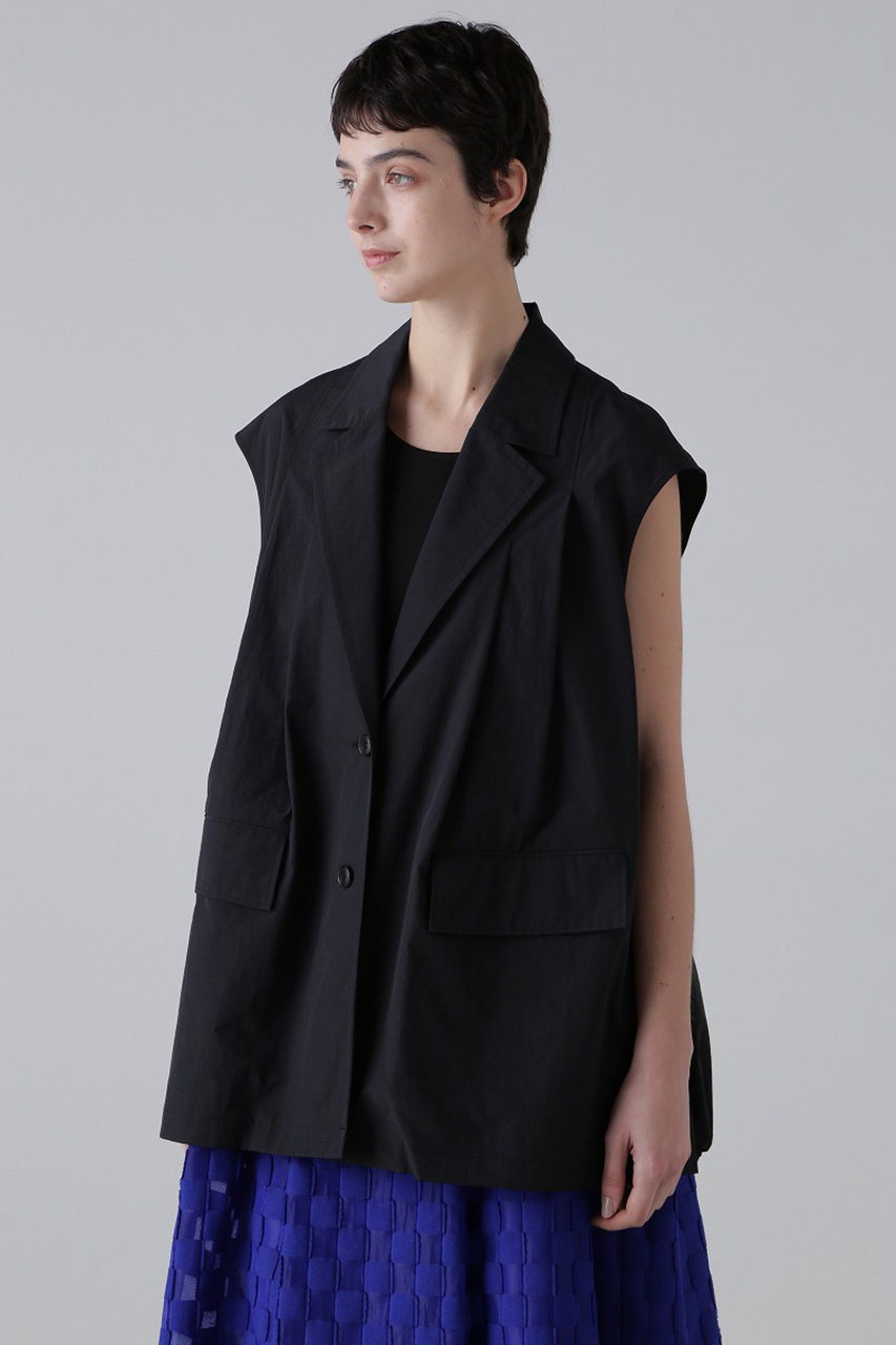 美品　ADORE アドーア　リネン混ジレ　38 ベスト ADORE - アドーア ADORE ロングベストの通販 by KOMEHYO ONLINE