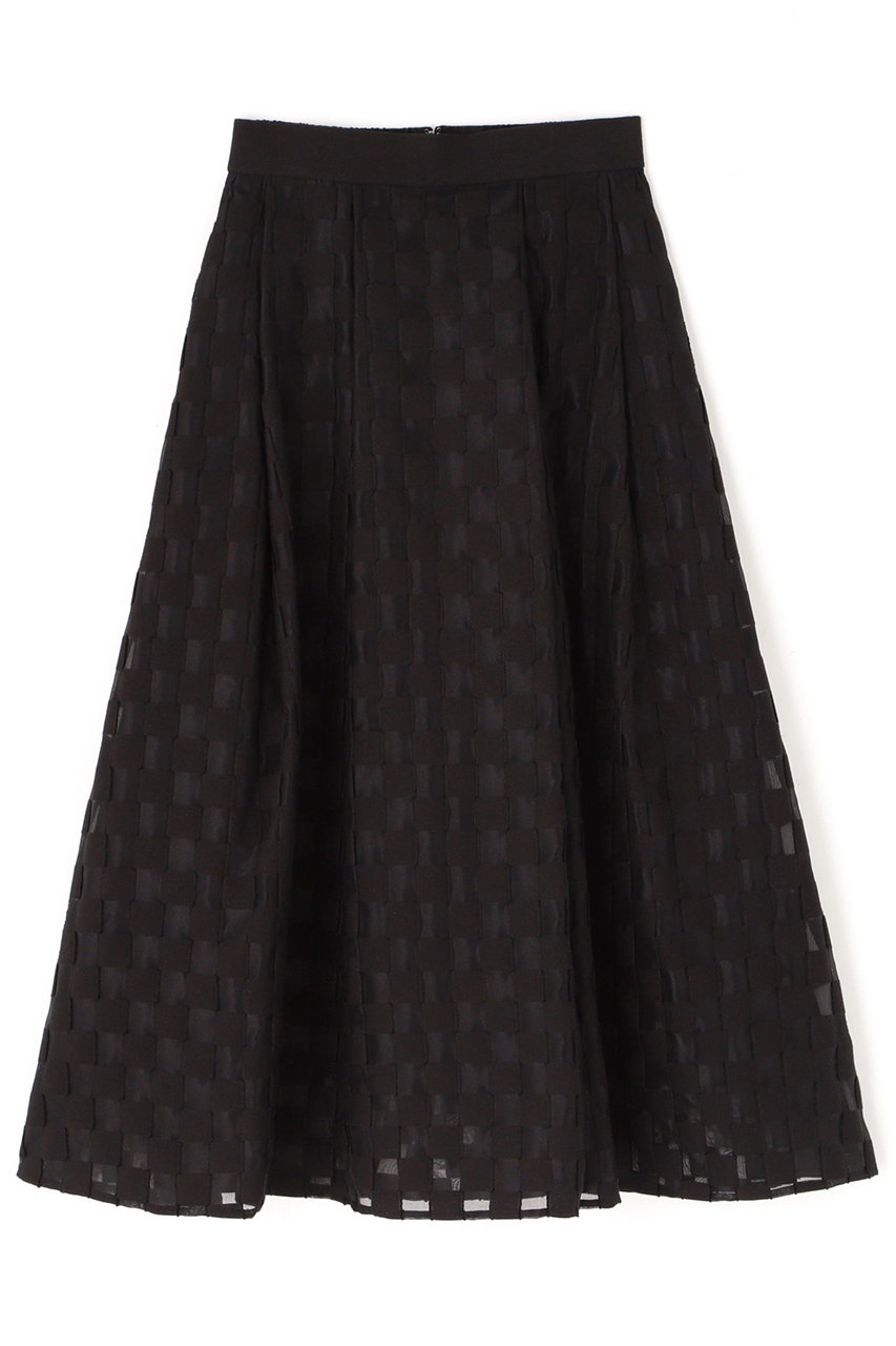 ADORE ダミエジャガードスカート (ブラック, 36) アドーア ELLE SHOP ADORE ダミエジャガードスカート (ブラック, 36) アドーア ELLE SHOP
