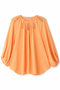 バックサテンジョーゼットブラウス アドーア/ADORE オレンジ