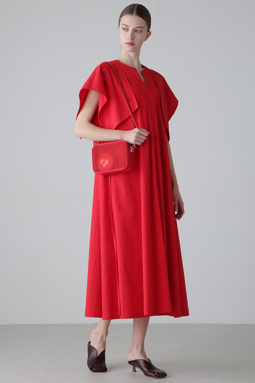 ADORE(アドーア)｜ドライサッカーワンピース/レッド の通販｜ELLESHOP