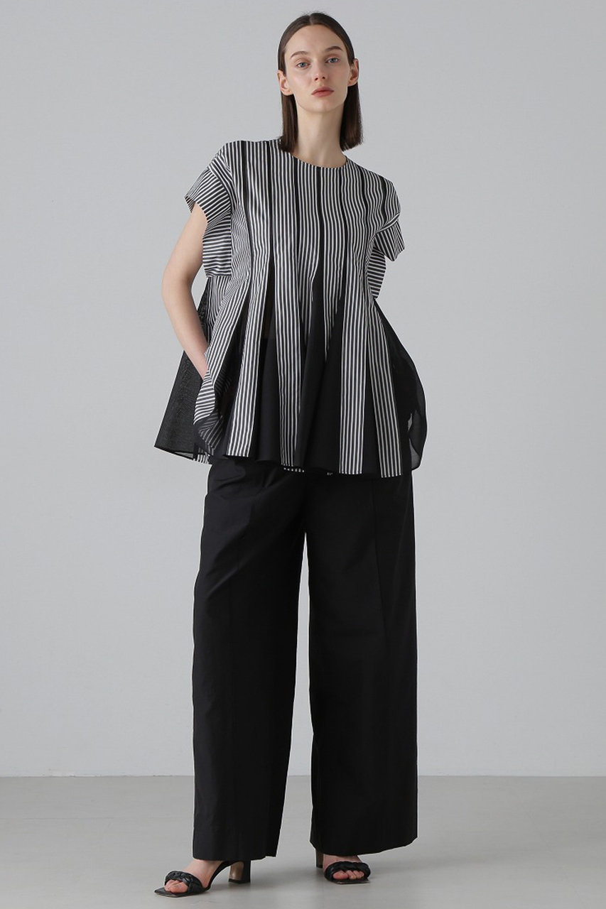 ADORE(アドーア)｜◇コットンナイロンタフタパンツ/ブラック の通販