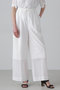 ◆コットンナイロンタフタパンツ アドーア/ADORE ホワイト