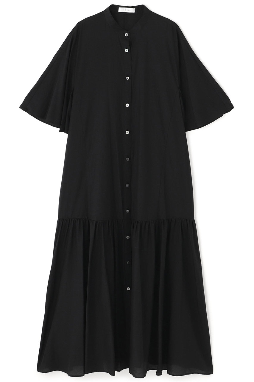 ADORE コットンナイロンタフタワンピース (ブラック, 38) アドーア ELLE SHOP ADORE コットンナイロンタフタワンピース (ブラック, 38) アドーア ELLE SHOP