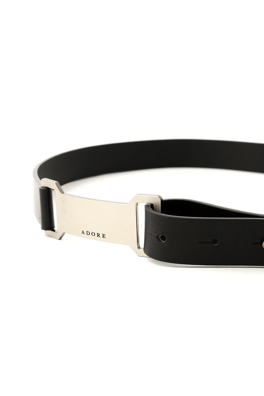 ADORE(アドーア)｜プレートベルト/ブラック の通販｜ELLESHOP・(エル